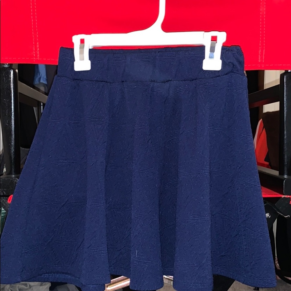 Navy blue skater skirt